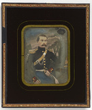 Thumbnail af Portrait of unknown man, an officer sitting b…