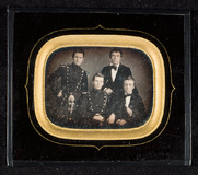 Thumbnail af Portrait of four young men.