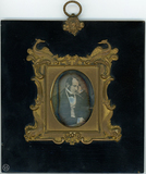 Prévisualisation de Half length portrait of a man with his head r… imagettes