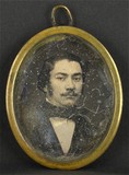 Thumbnail af Portrait d'homme jeune, en buste, de trois--q…