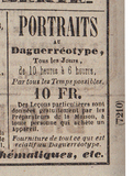Esikatselunkuvan Advertisement in "Journal des Débats" of Dece… näyttö