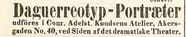 Thumbnail af C. A. Knudsens annonse om daguerreotypi portr…