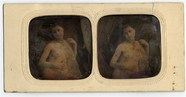 Prévisualisation de Nude woman seated, half length, with necklace… imagettes