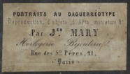 Forhåndsvisning av photographer label of Mr Mary, a Paris, Franc…