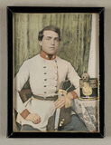 Esikatselunkuvan Bildnis eines jungen Offiziers, Dreiviertelfi… näyttö
