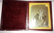 Thumbnail preview of Three quarter portrait of an elderly woman. S…