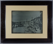 Thumbnail preview of View in Venice showing the Bridge of the Rial…