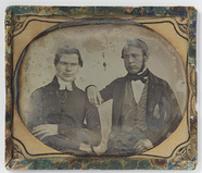 Thumbnail af Portrait of two men, probably pastor Westerlu…