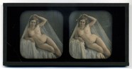 Forhåndsvisning av Nude woman in reclining odalisque pose, with …