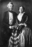 Thumbnail preview of portrait of a standing couple