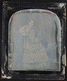 Visualizza Portrait of a woman, one half of a stereo pai… anteprime su
