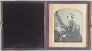 Thumbnail preview of Portrait of a well-dressed woman in three qua…