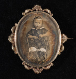 Thumbnail af Portrait of a child,  three-quarter lenght, s…