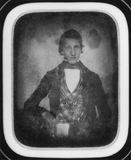 Thumbnail af portrait of a seated young man