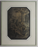 Thumbnail preview of Engraving of a biblical scene with the Virgin…