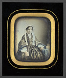 Esikatselunkuvan Portrait de femme, à mi-genoux, de trois quar… näyttö