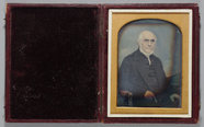 Miniaturansicht Vorschau von Half length portrait of an elderly man. Hand-…