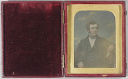 Thumbnail af Half length portrait of a seated young man fa…