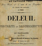 Stručný náhled photographer label of Deleuil, Paris, France