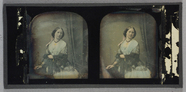 Thumbnail preview of Half length portrait of a young woman standin…