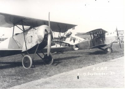 Ansaldo SVA.10 met registratie SVA484 tijdens de ICAR op Waalhaven, 2-17 sept. 1922.