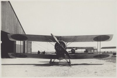 Sopwith 1½ Strutter van de LVA Soesterberg, op bezoek MVK de Kooy 1919. Was een geïnterneerd vliegtuig