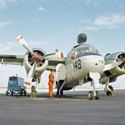 Het Grumman S2F-1 (S-2A) Tracker onderzeebootbestrijdingsvliegtuig 148 (1960-1971).