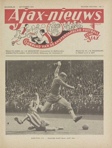 Clubnieuws Ajax (vanaf 1916) 1965-09-01