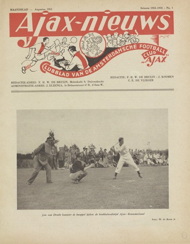 Clubnieuws Ajax (vanaf 1916) 1955-08-01