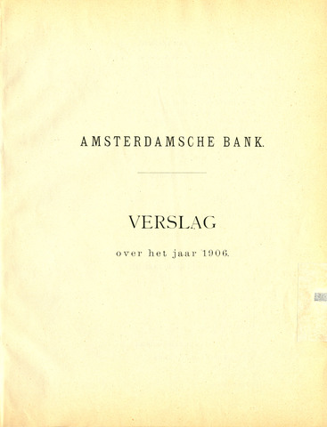 Amsterdamsche Bank 1906