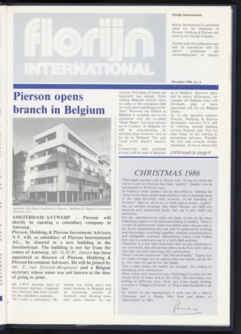 Pierson, Heldring & Pierson - Florijn International 1986-12-01