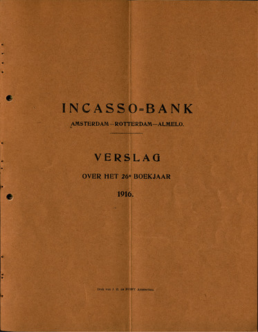 Incasso-Bank 1916