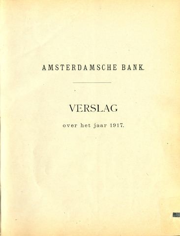 Amsterdamsche Bank 1917