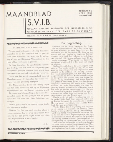 Incasso-Bank - Maandblad SVIB 1936-02-01