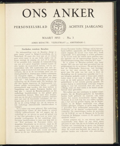 Nederlandsche Handel-Maatschappij - Ons Anker 1953-03-01