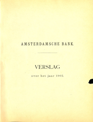 Amsterdamsche Bank 1905