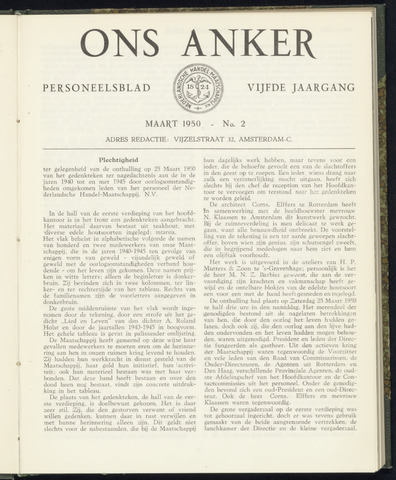 Nederlandsche Handel-Maatschappij - Ons Anker 1950-03-01