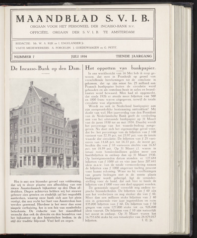 Incasso-Bank - Maandblad SVIB 1934-07-01