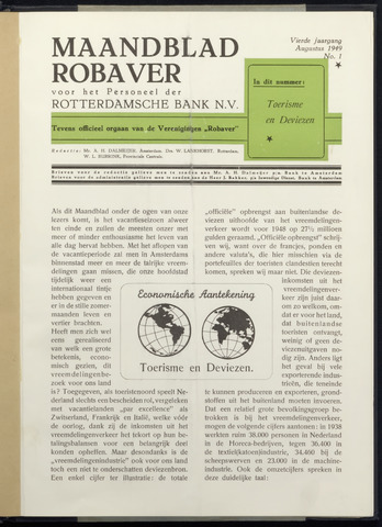 Rotterdamsche Bank - Robaver 1949-08-01