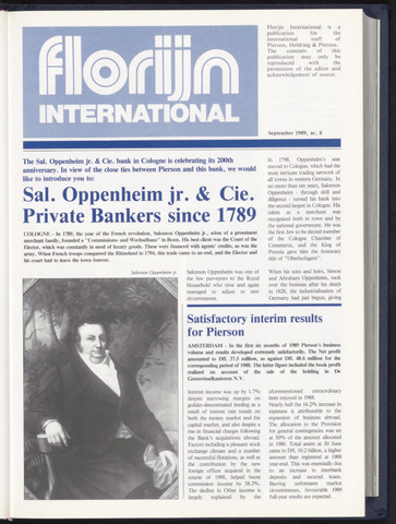 Pierson, Heldring & Pierson - Florijn International 1989-09-01