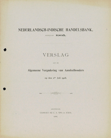 Nederlandsch-Indische Handelsbank 1905