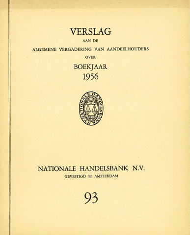 Nationale Handelsbank 1956
