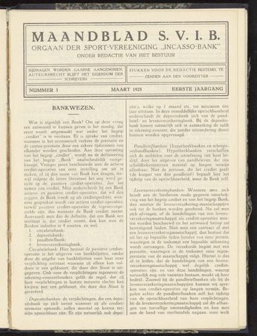 Incasso-Bank - Maandblad SVIB 1925-03-01