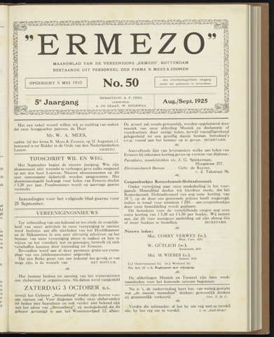 R. Mees & Zoonen - Ermezo 1925-08-01