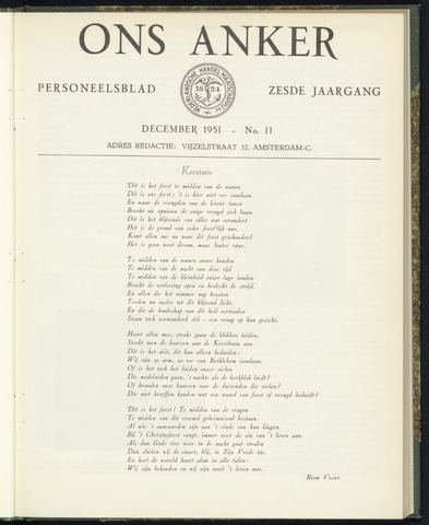 Nederlandsche Handel-Maatschappij - Ons Anker 1951-12-01