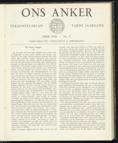 Nederlandsche Handel-Maatschappij - Ons Anker 1950-04-01