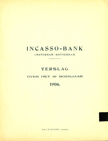 Incasso-Bank 1906