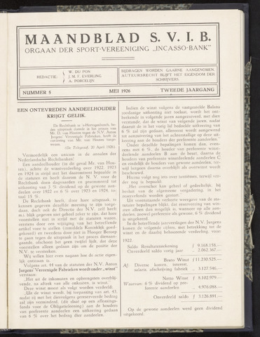 Incasso-Bank - Maandblad SVIB 1926-05-01