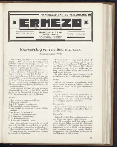 R. Mees & Zoonen - Ermezo 1957