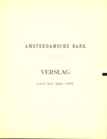Amsterdamsche Bank 1898